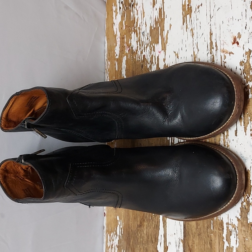 Women's Madewell Winston Black Leather Boots Size 11 - Picture 5 of 10